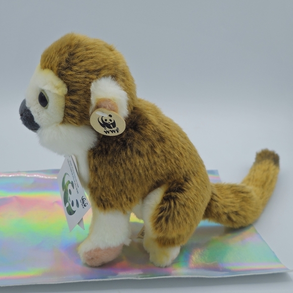 WWF Squirrel Monkey Stuffed Animal Plush - Picture 2 of 7